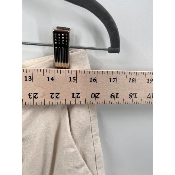 J.CREW Womens Size 8 Viscose & Linen Blend Re-Imagined Shorts Cream - Picture 4 of 8